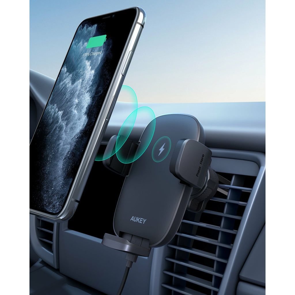 AUKEY Car Mount Phone Holder Strong Suction Easy One Touch Lock/Release