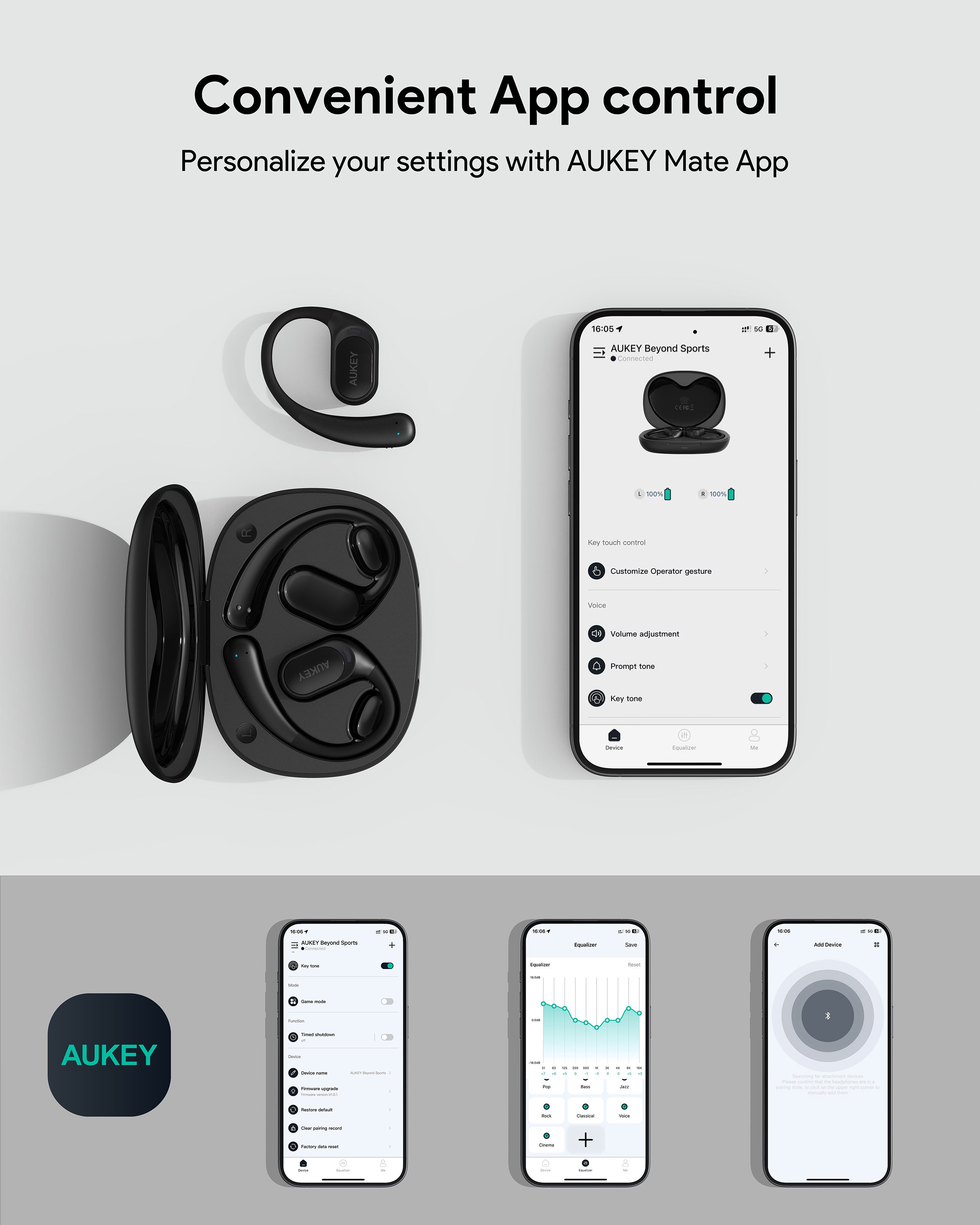 AUKEY EP-S1 Beyond Sports Open-Ear Wireless Earbuds