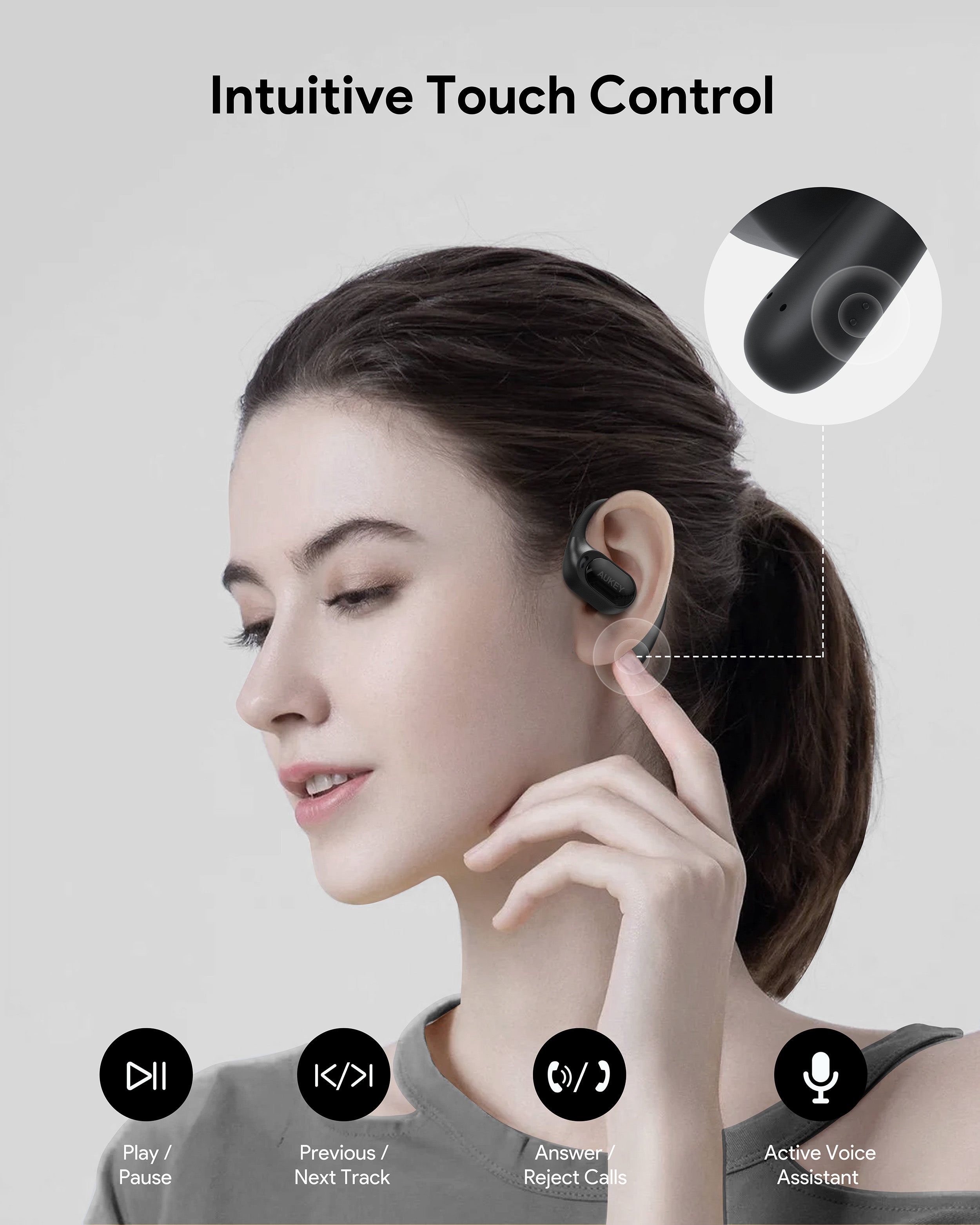 AUKEY EP-S1 Beyond Sports Open-Ear Wireless Earbuds