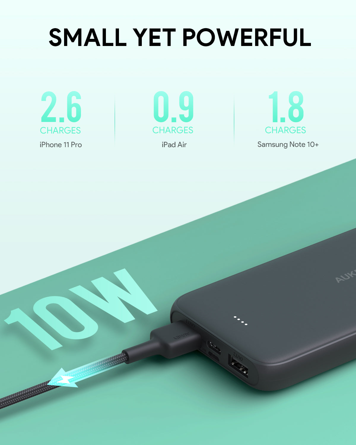 AUKEY PB-N99 Basix Slim II 10000mAh Ultra-Thin Power Bank