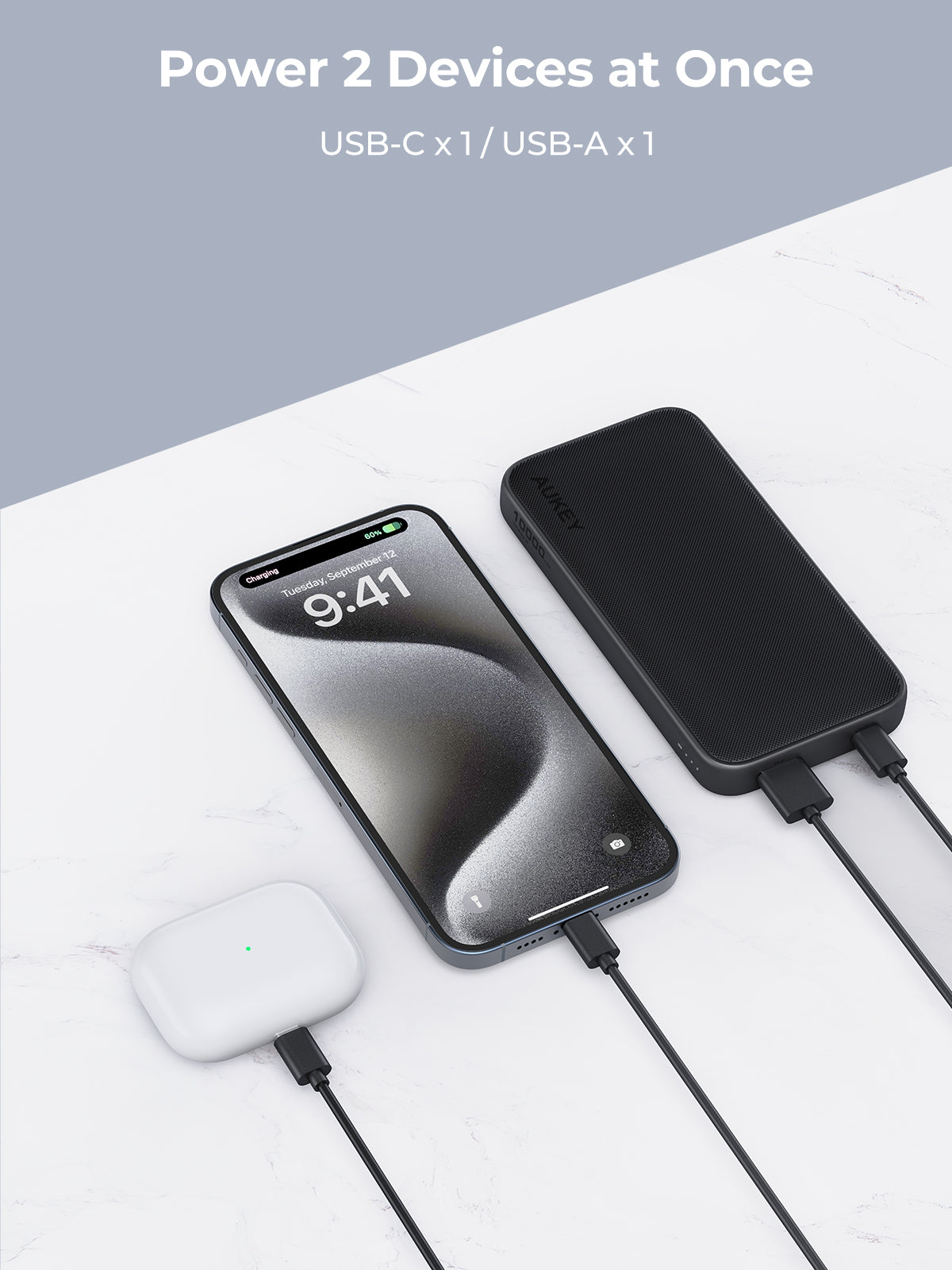 AUKEY PB-Y46 Spark Go 10000 Fast Charging Power Bank