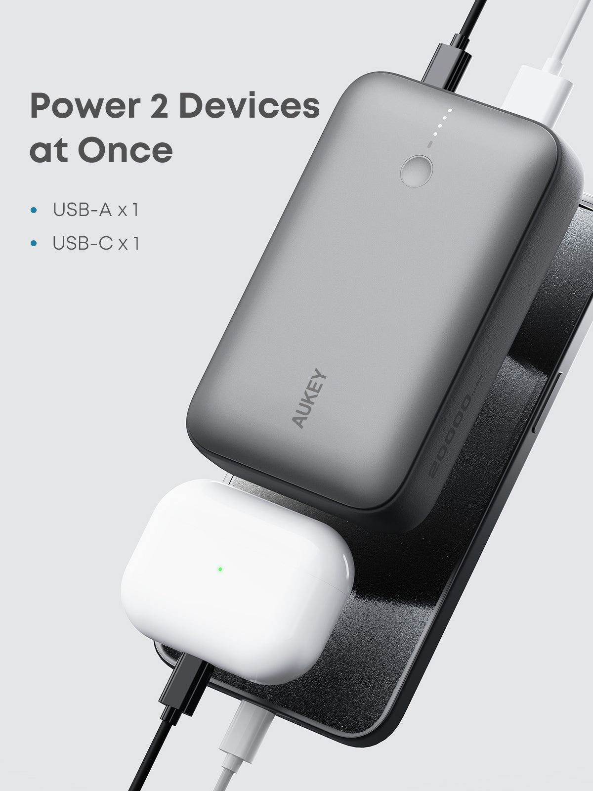 AUKEY PB-Y57 Spark Mini 20000 Compact Fast Charging Power Bank