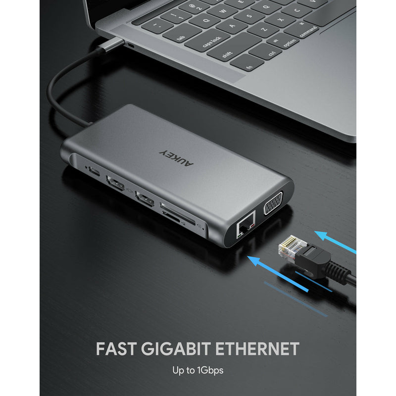 Hub USB C, Adattatore MacBook PRO 7 in 1 USB C Hub Con HDMI 4K