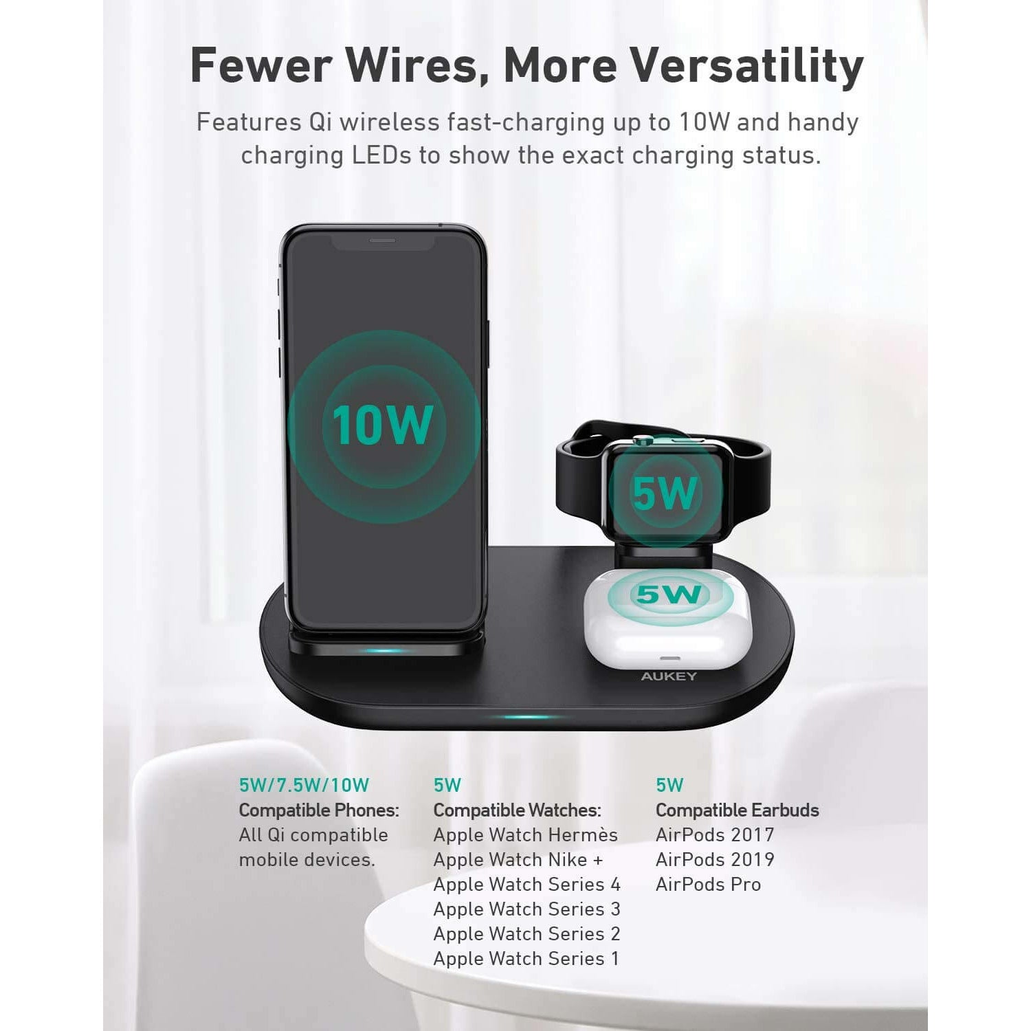 Aukey apple watch charger sale